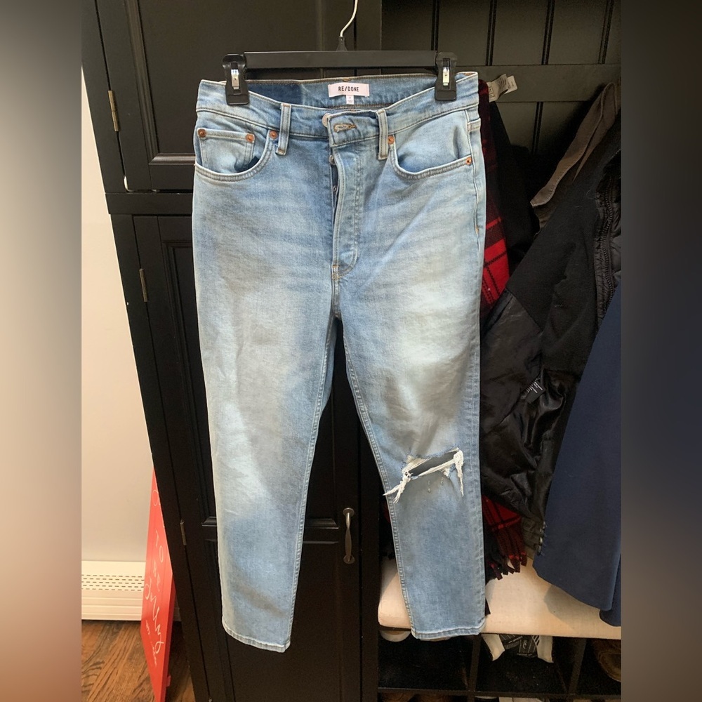 Re/Done 90’s High Rise Ankle Crop Woman’s jeans size 29. NWT